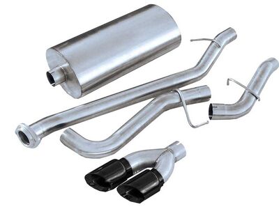 Corsa 14260BLK Sport 3" Cat-Back Exhaust Black Tip, 1999-07 Silverado/Sierra 1500 4.8/5.3 CCSS/ECSTB / Corsa 14260BLK Sport Cat-Back