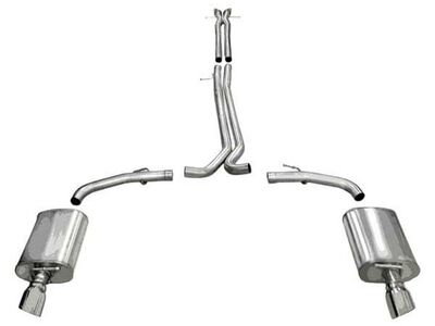 Corsa 14315 Sport Cat-Back Exhaust with Polished Tip for 2010-2019 Ford Taurus SHO 3.5L V6 Turbo / Corsa 14315 Sport Cat-Back