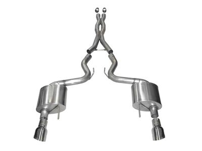Corsa 14328 Xtreme 3-Inch Cat-Back Exhaust Polished Dual 4.5-inch Tip for 2015-2017 Mustang GT 5.0 / Corsa 14328 Xtreme Cat-Back