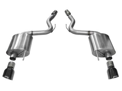 Corsa 14329BLK Touring 3-Inch Axle Back Exhaust with Black Dual Tips for 2015-2017 Mustang GT 5.0 / Corsa 14329BLK Touring Axle-Back