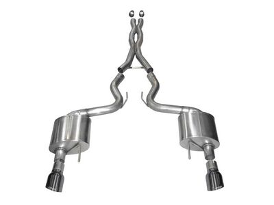Corsa 14332GNM Sport 3" Sport Cat-Back Exhaust with Gun Metal Tips for 2015-17 Mustang GT Coupe 5.0 / Corsa 14332GNM Sport Cat-Back