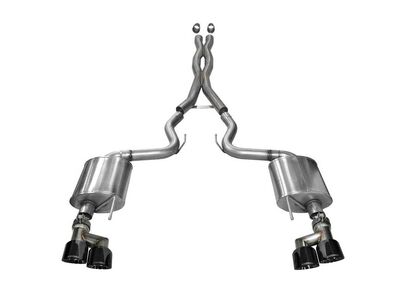 Corsa 14337BLK Sport 3-Inch Cat-Back Exhaust Black Quad Tips (Sport) for 2015-2017 Mustang GT 5.0 / Corsa 14337BLK Sport Cat-Back