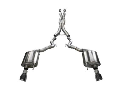 Corsa 14341BLK Sport Cat-Back Exhaust with Black Tips for 2015-2017 Mustang GT Convertible 5.0 / Corsa 14341BLK Sport Cat-Back