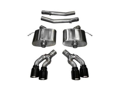Corsa 14357BLK Sport Axle-Back Exhaust with Black Tip for 2016-2019 Cadillac CTS-V 6.2 / Corsa 14357BLK Sport Axle-Back
