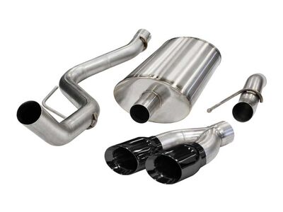 Corsa 14387BLK Sport Cat-Back Exhaust with Black Tip for 2011-2014 Ford F-150 Raptor 6.2 / Corsa 14387BLK Sport Cat-Back