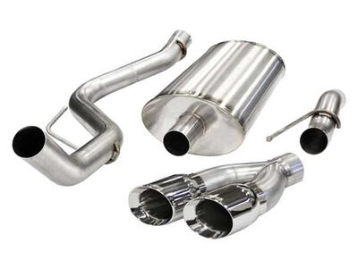 Corsa 14387 Sport Cat-Back Exhaust with Polished Tip for 2011-2014 Ford F-150 Raptor 6.2 / Corsa 14387 Sport Cat-Back