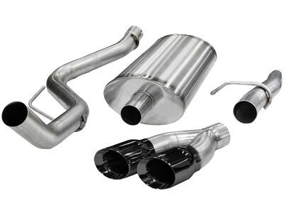 Corsa 14393BLK Sport Cat-Back Exhaust with Black Tip for 2011-2014 Ford F-150 5.0 / Corsa 14393BLK Sport Cat-Back