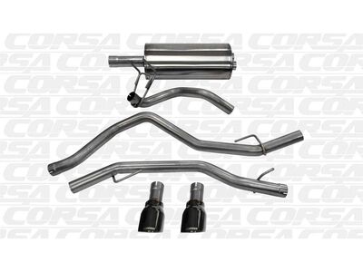 Corsa 14405BLK Sport Cat-Back Exhaust for 2009-2018 Ram 1500 4.7L/5.7 Quad/Crew Cab/Short Bed / Corsa 14405BLK Sport Cat-Back