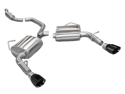 Corsa 14413BLK Sport Cat-Back Exhaust with Black Tip for 2011-2014 Chrysler 200/Dodge Avenger V6 / Corsa 14413BLK Sport Cat-Back