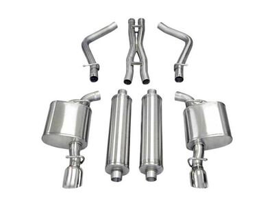 Corsa 14439 Xtreme Cat-Back Exhaust with Polished Tips for 2005-2010 Charger No Towing Hitch R/T 5.7 / Corsa 14439 Xtreme Cat-Back