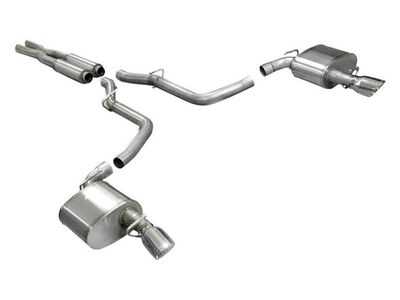 Corsa 14440 Xtreme Cat-Back Exhaust with Polished Tips for 2005-10 Charger No Towing Hitch SRT-8 6.1 / Corsa 14440 Xtreme Cat-Back