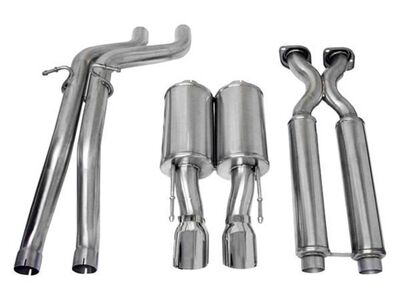 Corsa 14451 Sport Cat-Back Exhaust with Polished Tip for 2006-2010 Jeep Grand Cherokee 6.1 / Corsa 14451 Sport Cat-Back