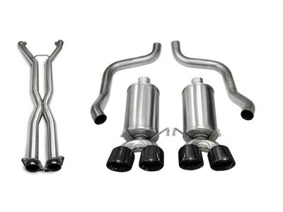 Corsa 14469CB4BLK Xtreme Axle-Back Exhaust for 2005-2007 Corvette C6 6.0 / Corsa 14469CB4BLK Xtreme Axle-Back
