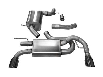 Corsa 14491BLK Touring 3" Cat-Back Exhaust Dual Rear Exit for 2010-2014 Volkswagen GTI Mk6 / Corsa 14491BLK Touring Cat-Back