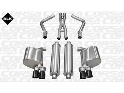Corsa 14522BLK Xtreme Cat-Back Exhaust with Black Tip for 2011-2014 Dodge Charger R/T 5.7 / Corsa 14522BLK Xtreme Cat-Back