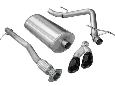 Corsa 14523BLK Sport Cat-Back Exhaust with Black Tip for 2011-2013 Sierra Ext Cab/Std. Bed 1500 6.2 / Corsa 14523BLK Sport Cat-Back