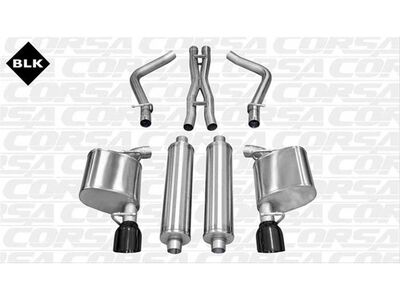 Corsa 14535BLK Sport Cat-Back Exhaust with Black Tip for 2011-2014 Chrysler 300 R/T 5.7 / Corsa 14535BLK Sport Cat-Back