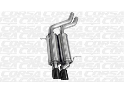 Corsa 14559BLK Sport Axle-Back Exhaust with Black Tip for 2001-2006 BMW 325i/ci Convertible E46 / Corsa 14559BLK Sport Axle-Back