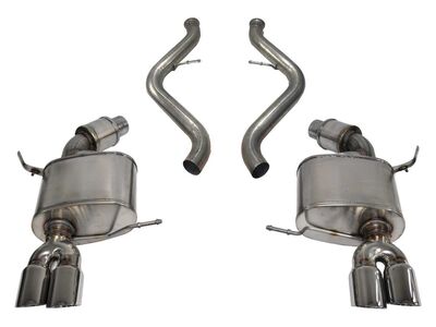 Corsa 14568 Sport Cat-Back Exhaust with Polished Tip for 2008-2012 BMW M3 Coupe/Convertible / Corsa 14568 BMW M3 Sport Cat-Back Exhaust