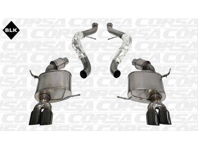Corsa 14569BLK Sport Cat-Back Exhaust with Black Tip for 2008-2012 BMW M3 E90 Sedan / Corsa 14569BLK 2008-2012 BMW M3 Cat-Back Exhaust