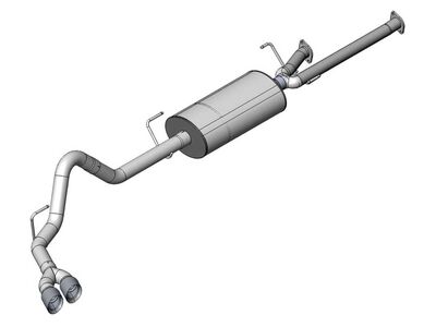 Corsa 14572 Sport Cat-Back Exhaust with Polished Tip for 2009-2010 Tundra Double Cab/Crew Max 5.7 / Corsa 14572 Sport Cat-Back