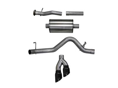 Corsa 14745BLK Sport Cat-Back Exhaust System, Rear Exit Black Tips for 2017-2022 Colorado 3.7 EXCab / Corsa 14745BLK Sport Cat-Back