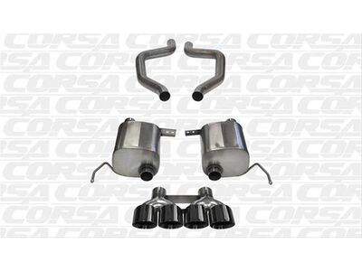 Corsa 14768BLK Sport 2.75" Axle Back Exhaust Black Quad 4.5" Tip (Sport) for 2017-19 Corvette C7 Z06 / Corsa 14768BLK Sport Axle-Back