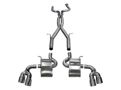 Corsa 14770 Xtreme+ 2.75" Cat-Back Exhaust with Twin 4" Polished Tips for 2016-2024 Camaro SS 6.2 / Corsa 14770 Xtreme Cat-Back