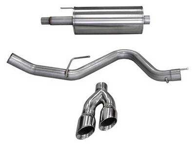 Corsa 14836 Sport Single Side Dual 4" Tips Cat-Back Exhaust for 2015-2020 F150 3.5T Super Crew Cab / Corsa 14836 Sport Cat-Back