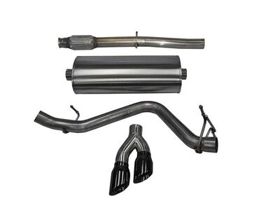 Corsa 14848BLK Touring 3" Single Side Exit Cat-Back Exhaust Black Tip for 2014-17 Silverado 5.3 CCSB / Corsa 14848BLK Touring Cat-Back