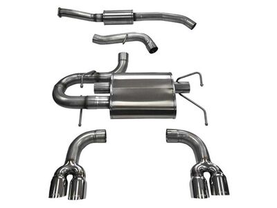 Corsa 14862 Sport Cat-Back Exhaust with Polished Tip for 2008-2014 Impreza Hatchback STI 2.5L Turbo / Corsa 14862 Sport Cat-Back