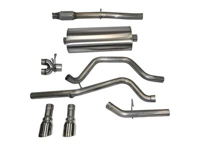 Corsa 14870 Sport Cat-Back Exhaust with Polished Tip for 2014-2019 GM 1500 Crew Cab/Std. Bed 5.3 / Corsa 14870 Sport Cat-Back