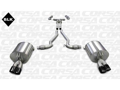 Corsa 14950BLK Sport Cat-Back Exhaust with Dual 3-Inch Black Tips for 2008-2009 Pontiac G8 GXP 6.0 / Corsa 14950BLK Sport Cat-Back & X-Pipe