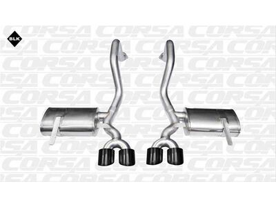Corsa 14961BLK Xtreme Axle-Back Exhaust with Black Tip for 1997-2004 Corvette C5 Z06 5.7 / Corsa 14961BLK Xtreme Axle-Back