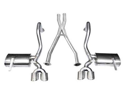 Corsa 14962 Xtreme Cat-Back Exhaust + XO Exhaust with Polished Tip for 1997-2004 Corvette C5 Z06 5.7 / Corsa 14962 Xtreme Cat-Back & X-Pipe