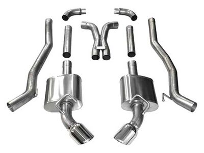 Corsa 14968 Xtreme 3-Inch Cat-Back Exhaust with Polished Tip for 2010-2015 Camaro SS 6.2 Manual 3in / Corsa 14968 Xtreme Cat-Back & X-Pipe