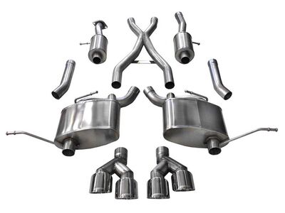 Corsa 14984 Sport Cat-Back Exhaust with Polished Tip for 2014-2021 Jeep Grand Cherokee 3.6 / Corsa 14984 Sport Cat-Back