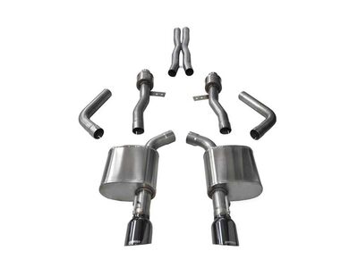 Corsa 14995BLK Sport Cat-Back Exhaust with Black Tip for 2015-2023 Charger SRT / Scat Pack / R/T 6.4 / Corsa 14995BLK Sport Cat-Back