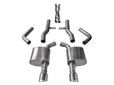 Corsa 21004 Xtreme Cat-Back Exhaust Dual Rear Exit with 4.5" Polished Tips for 2017-2020 Charger 5.7 / Corsa 21004 Xtreme Cat-Back