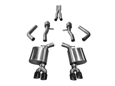 Corsa 21005BLK Sport Cat-Back Exhaust Dual Rear Exit with 3.5" Black Tips for 2017-23 Challenger 5.7 / Corsa 21005BLK Sport Cat-Back
