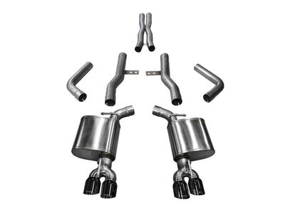 Corsa 21006BLK Xtreme Cat-Back Exhaust Dual Rear Exit with Black Tips for 2017-2023 Challenger 5.7 / Corsa 21006BLK Xtreme Cat-Back