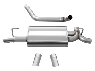 Corsa 21013 Sport 2.5-Inch Dual Rear Turn Down Exit Axle-Back Exhaust for 2018-2025 Jeep Wrangler JL / Corsa 21013 Sport Axle-Back
