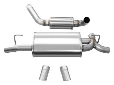 Corsa 21015 Touring 2.5-Inch Dual Rear Turn Down Exit Axle-Back Exhaust for 2018-2025 Wrangler JL / Corsa 21015 Touring Axle-Back