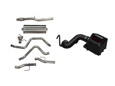 Corsa 21028PB Sport Cat-Back Exhaust & Air Intake Bundle for 2019-2020 Silverado / Sierra 1500 5.3 / Corsa 21028PB Power Bundle