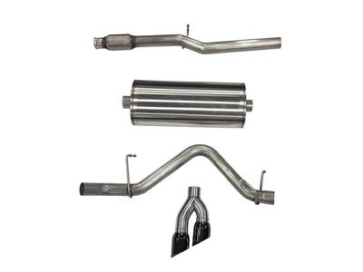 Corsa 21030BLK Sport Cat-Back Exhaust Dual Rear Exit, Black Tips for 2019-24 Silverado 1500 5.3 CCSB / Corsa 21030BLK Sport Cat-Back