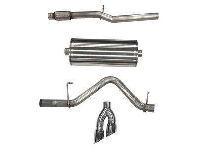 Corsa 21030 Sport Cat-Back Exhaust with Polished Tips for 2019-24 Silverado 5.3L Crew Cab Short Bed / Corsa 21030 Sport Cat-Back