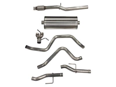 Corsa 21034 Sport Cat-Back Exhaust Dual Rear No Tip for 2019-2023 GM 1500 6.2 CC/STDB 157 Wheelbase / Corsa 21034 Sport Cat-Back