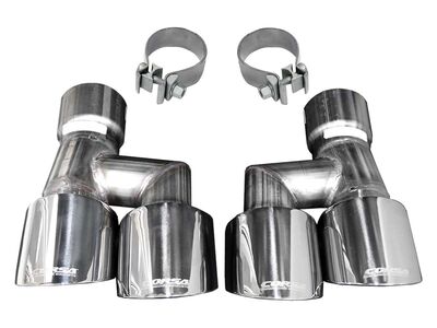 Corsa 21038 4" Polished Pro-Series Tip Kit Fits No-Valve Exhaust Clamps Inc for 2018-2023 Mustang / Corsa 21038 Exhaust Tip Kit