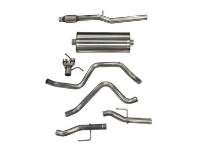 Corsa 21043 Sport 3-Inch Dual Rear Exit Cat-Back Exhaust for 2019-2024 GM 1500 5.3 157" Wheelbase / Corsa 21043 Sport Cat-Back