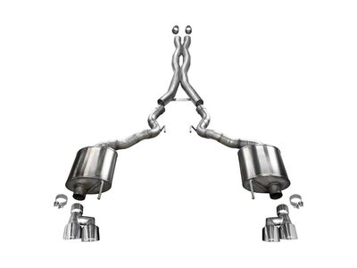 Corsa 21047 Sport Cat-Back Exhaust with 4-inch Tips for 2018-2023 Ford Mustang GT Convertible 5.0 / Corsa 21047 Sport Cat-Back